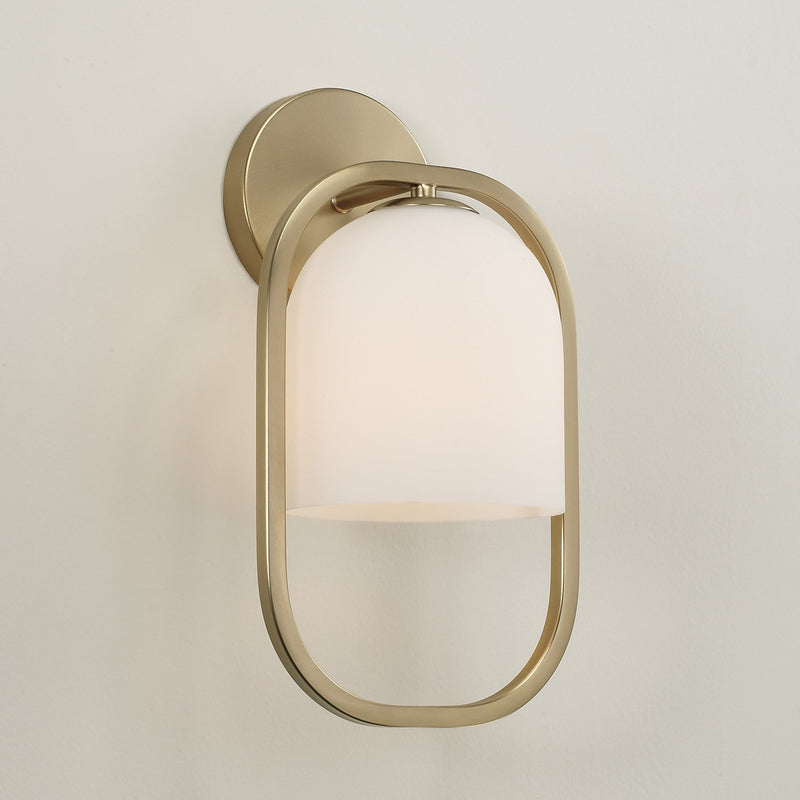 Zeek Capsule Wall Sconce in Matte Brass