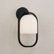 Zeek Capsule Wall Sconce in Matte Black
