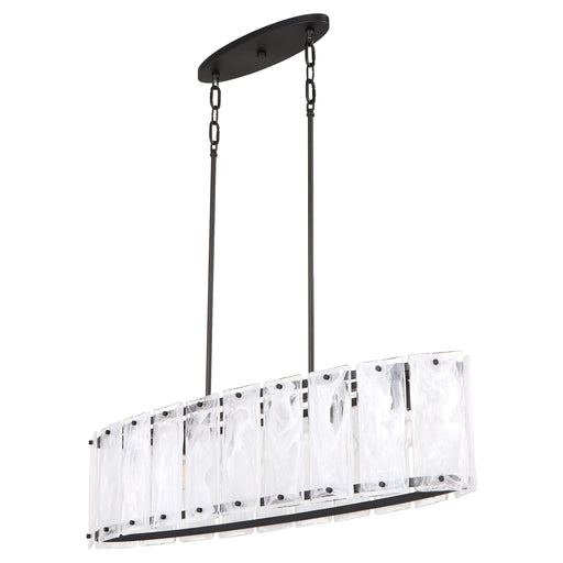 Prestige 6 Light Linear Pendant in Matte Black