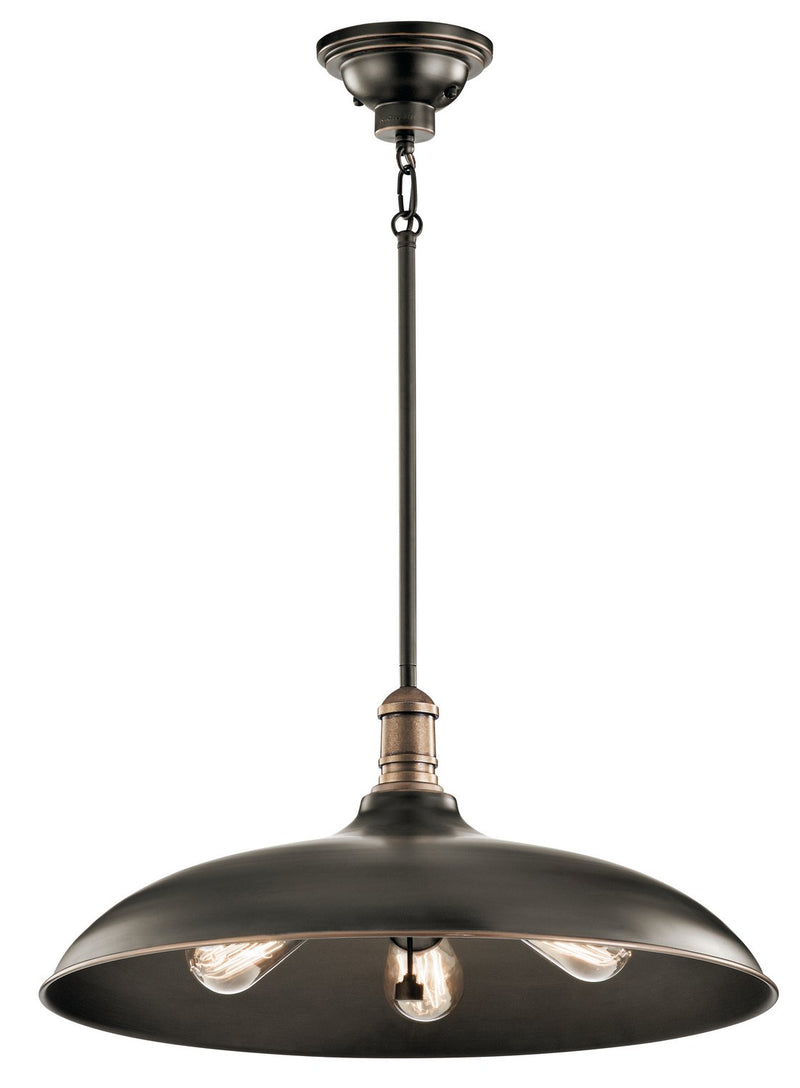 Cobson 3-Light Pendant in Olde Bronze
