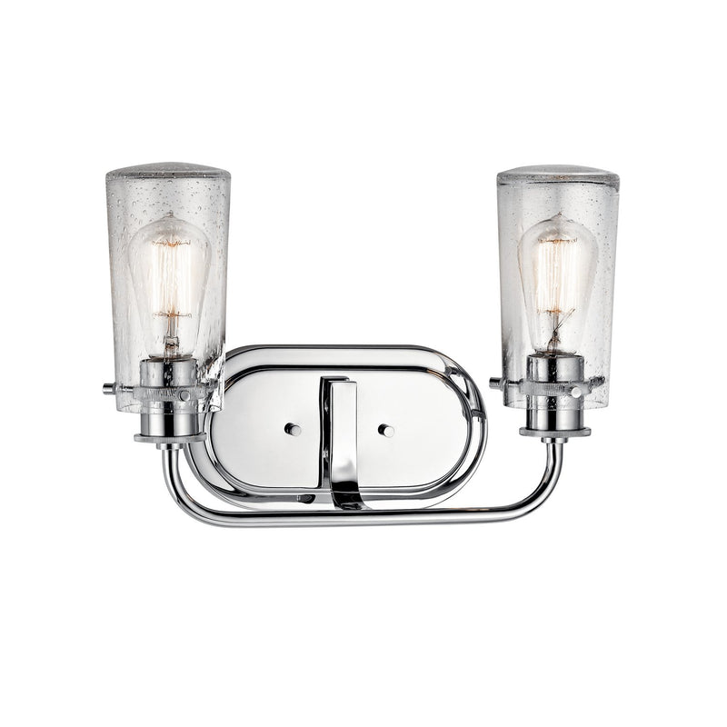 Braelyn 2-Light Bath Vanity Light in Chrome