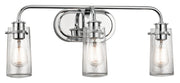 Braelyn 3-Light Bath Vanity Light in Chrome