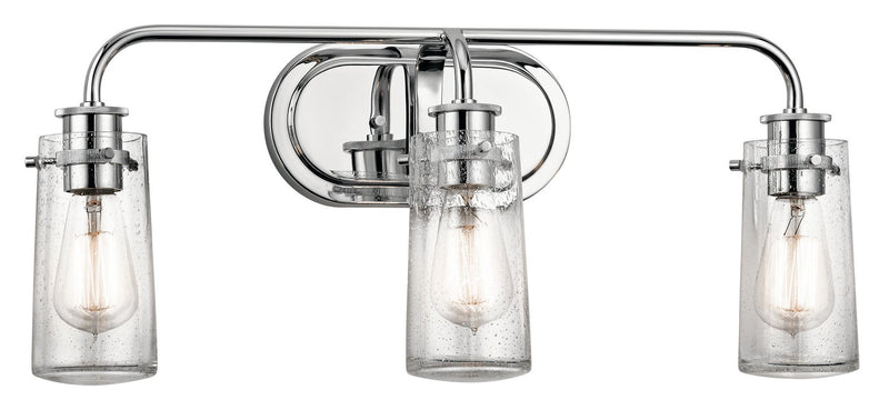 Braelyn 3-Light Bath Vanity Light in Chrome