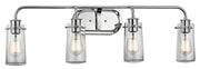 Braelyn 4-Light Bath Vanity Light in Chrome