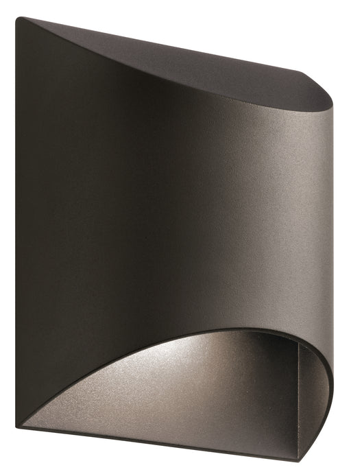 Wesley Outdoor Wall 1-Light LED in Textured Architectural Bronze
