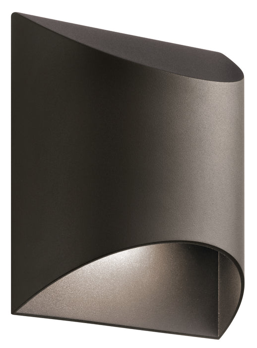 Wesley Outdoor Wall 1-Light LED in Textured Architectural Bronze