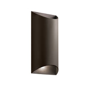 Wesley 2-Light LED Outdoor Wall Sconce in Textured Architectural Bronze