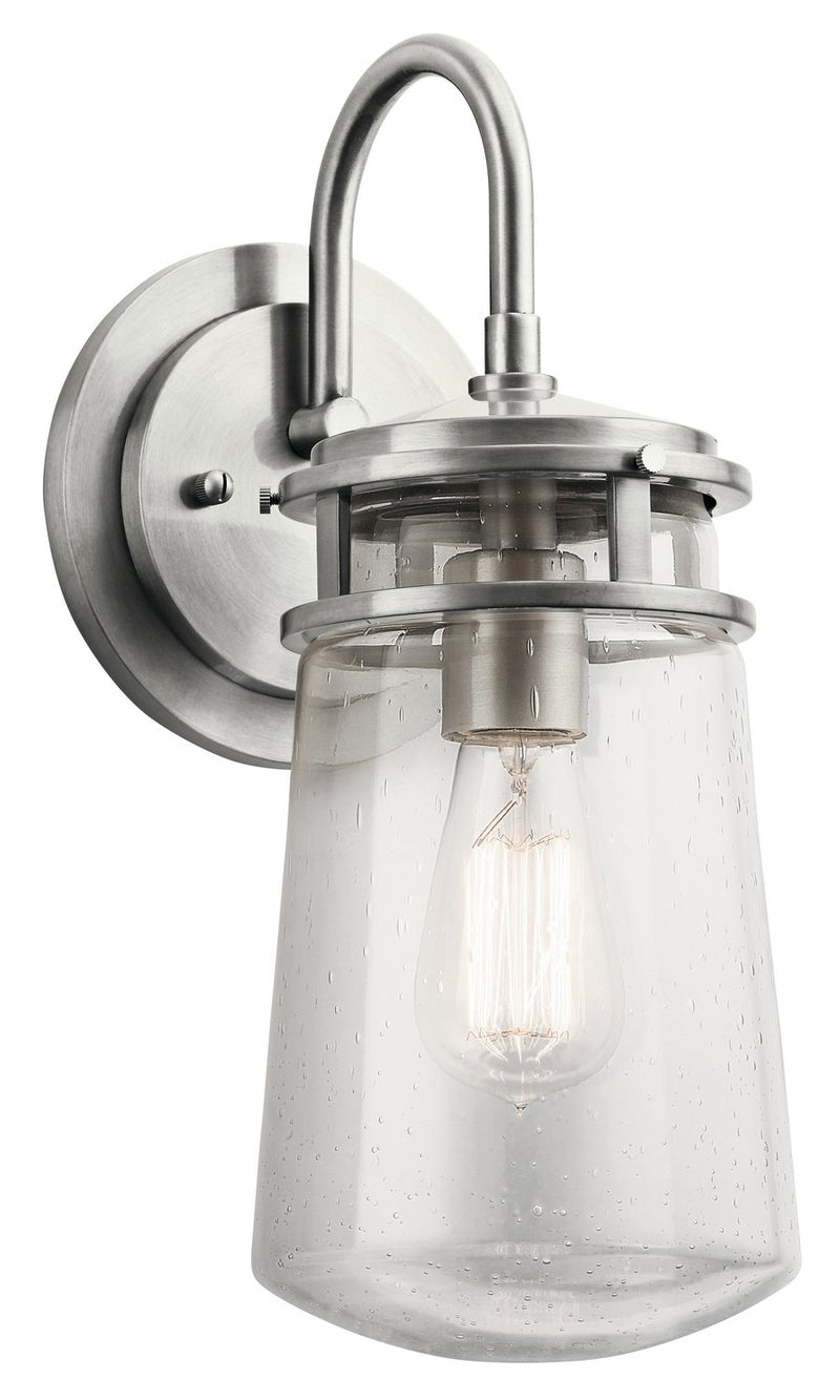 Lyndon Medium Outdoor Wall Sconce in Brushed Aluminum