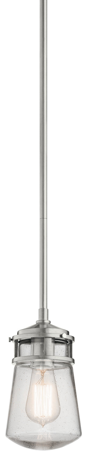 Lyndon Outdoor Pendant 1-Light in Brushed Aluminum