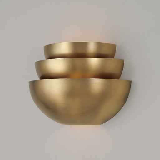 Gia 2-Light Wall Sconce in Aged Brass