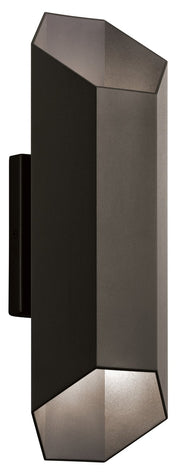 Estella 2-Light Outdoor Wall Sconce in Textured Architectural Bronze