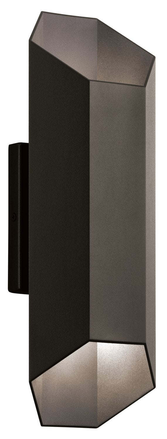 Estella 2-Light Outdoor Wall Sconce in Textured Architectural Bronze