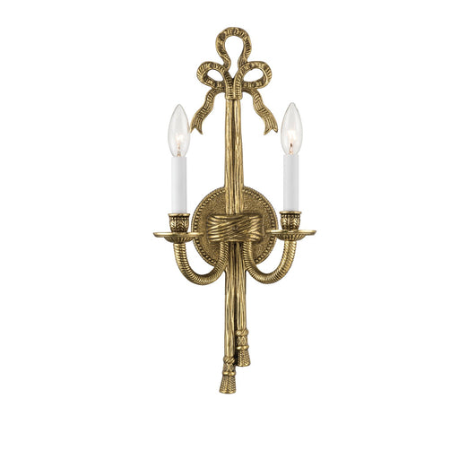 Lexsi 2 Light 8" Sconce in Olde Brass