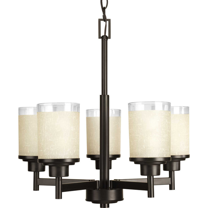 Alexa Five Light Chandelier in Antique Bronze