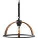 Trestle One Light Pendant in Gilded Iron