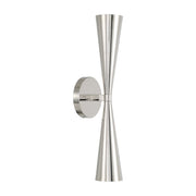 Levi 2-Light Wall Sconce in Polished Nickel