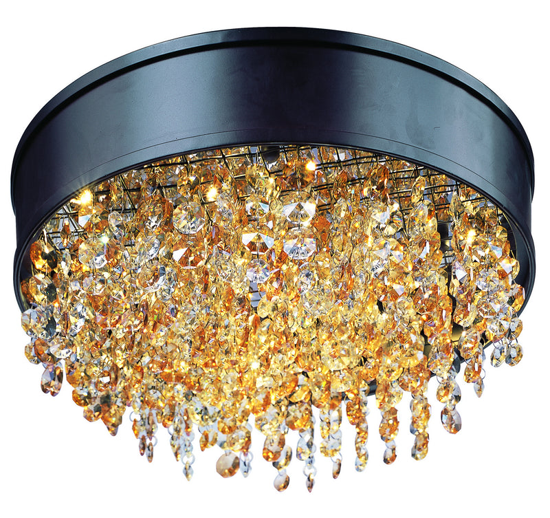 Mystic 11-Light LED Flush Mount in Bronze - Lamps Expo
