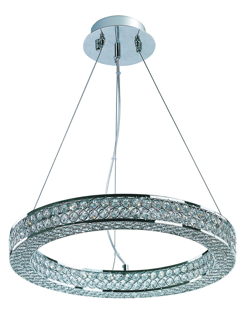 Eternity 20" LED Pendant in Polished Chrome - Lamps Expo
