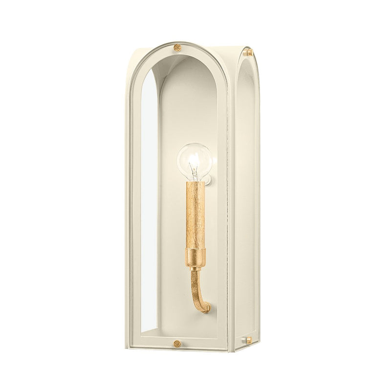 Lincroft Wall Sconce in Vintage Gold Leaf / Soft Sand