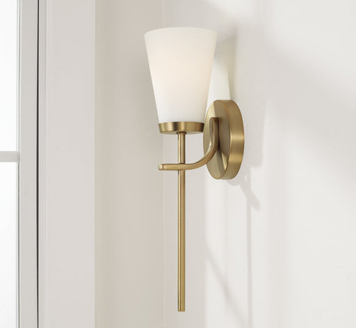 Drake Wall Sconce in Aged Brass