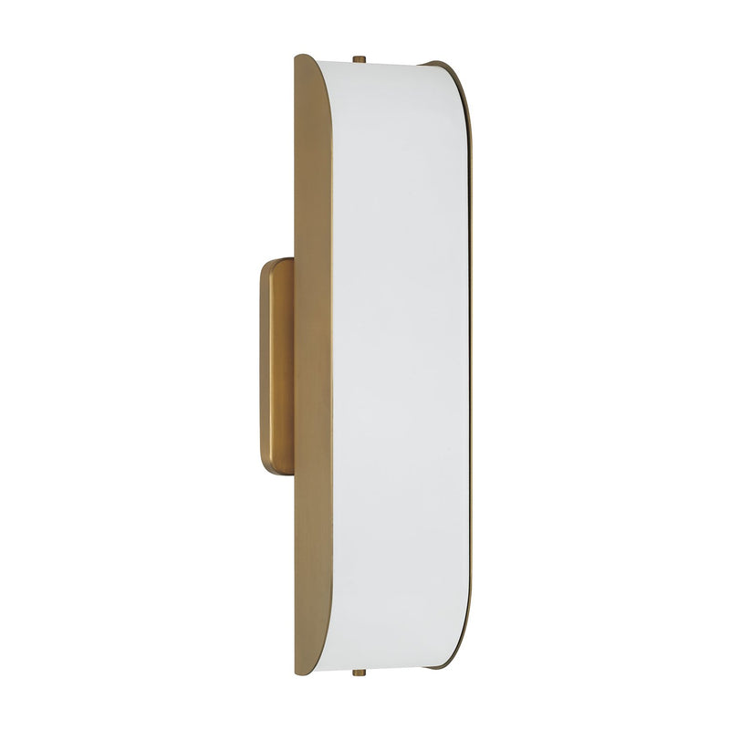 Marcell Bath Sconce in Aged Brass