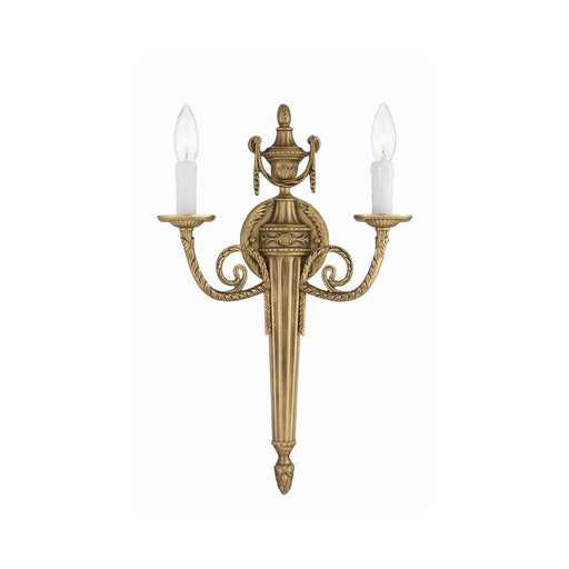 Loxley 2 Light 12.75" Sconce in Matte Brass