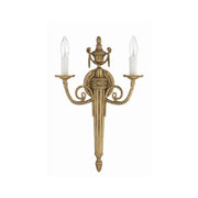 Loxley 2 Light 12.75" Sconce in Matte Brass