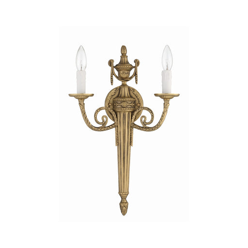 Loxley 2 Light 12.75" Sconce in Matte Brass