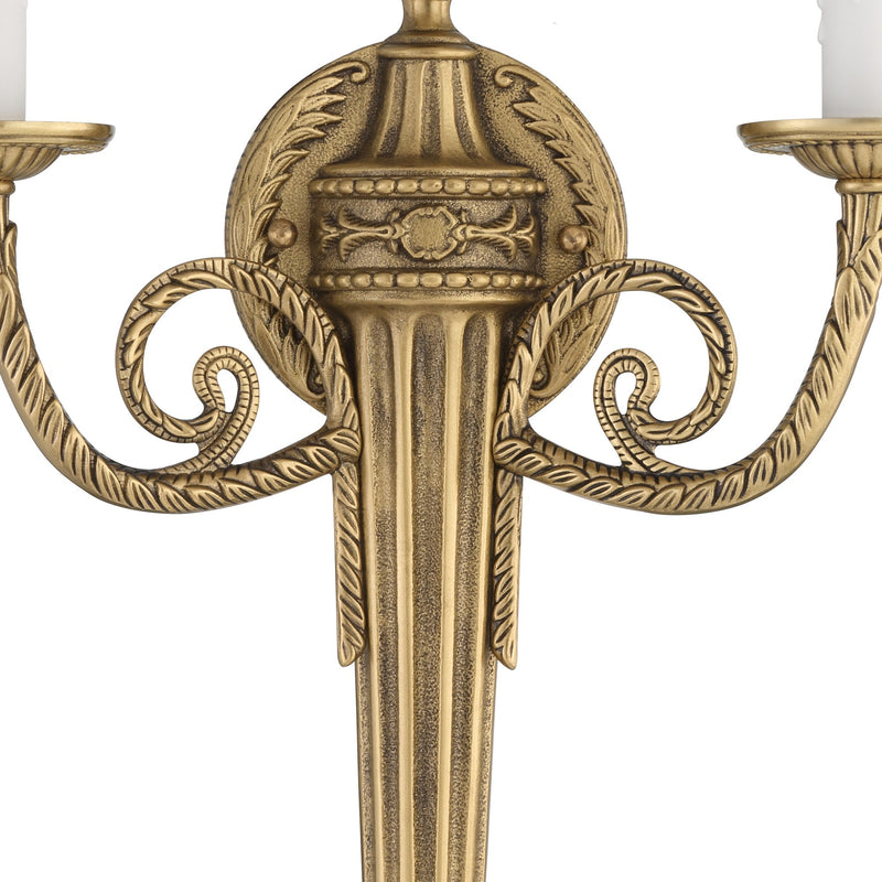 Loxley 2 Light 12.75" Sconce in Matte Brass