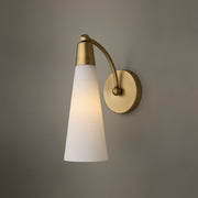 Tess Bath Sconce in Aged Brass
