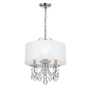 Othello 3 Light 14" Chandelier in Polished Chrome