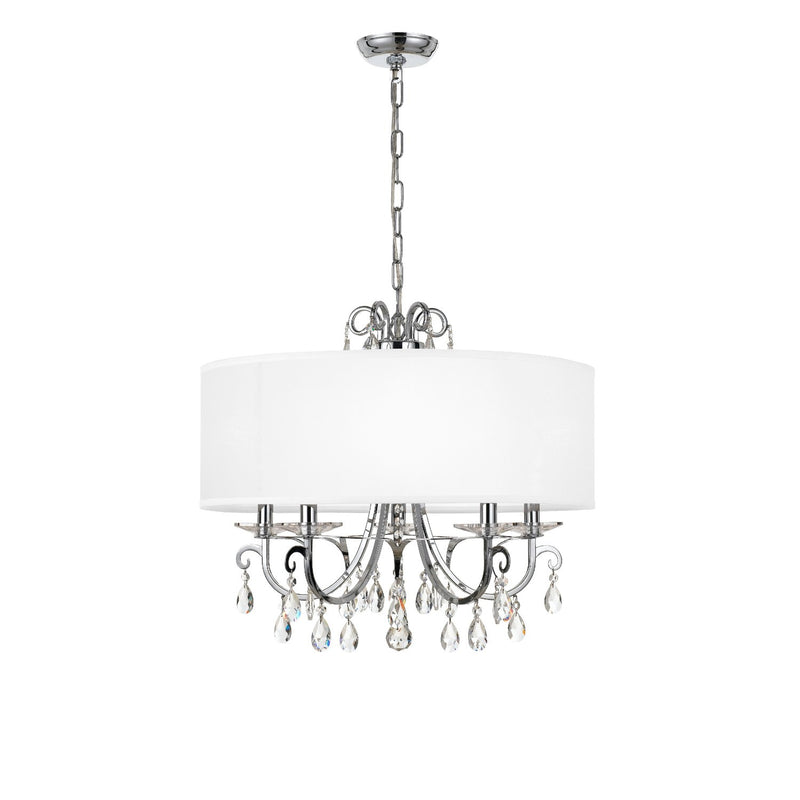Othello 5 Light 24" Chandelier in Polished Chrome