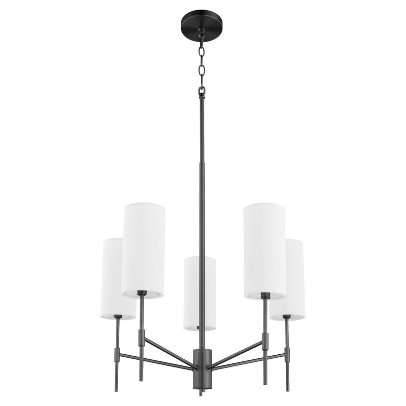 Hamilton 5 Light Chandelier in Matte Black