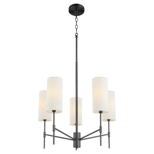 Hamilton 5 Light Chandelier in Matte Black