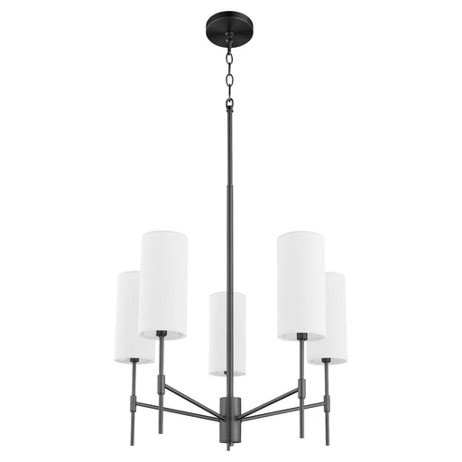 Hamilton 5 Light Chandelier in Matte Black