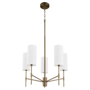 Hamilton 5 Light Chandelier in Dark Brass