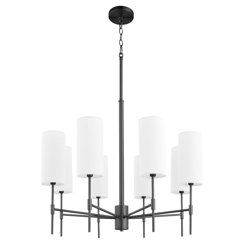 Hamilton 8 Light Chandelier in Matte Black