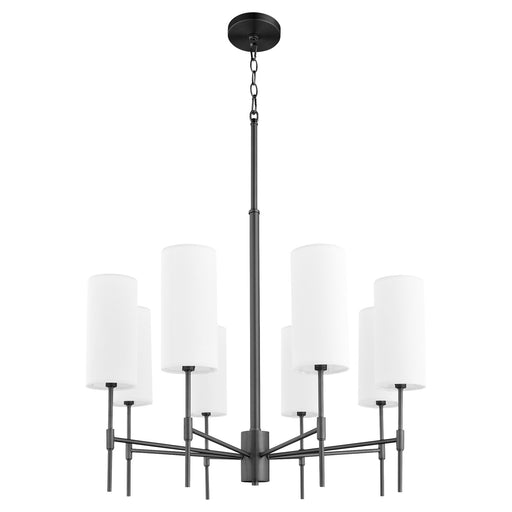 Hamilton 8 Light Chandelier in Matte Black