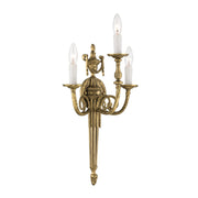Loxley 3 Light 12.75" Sconce in Matte Brass