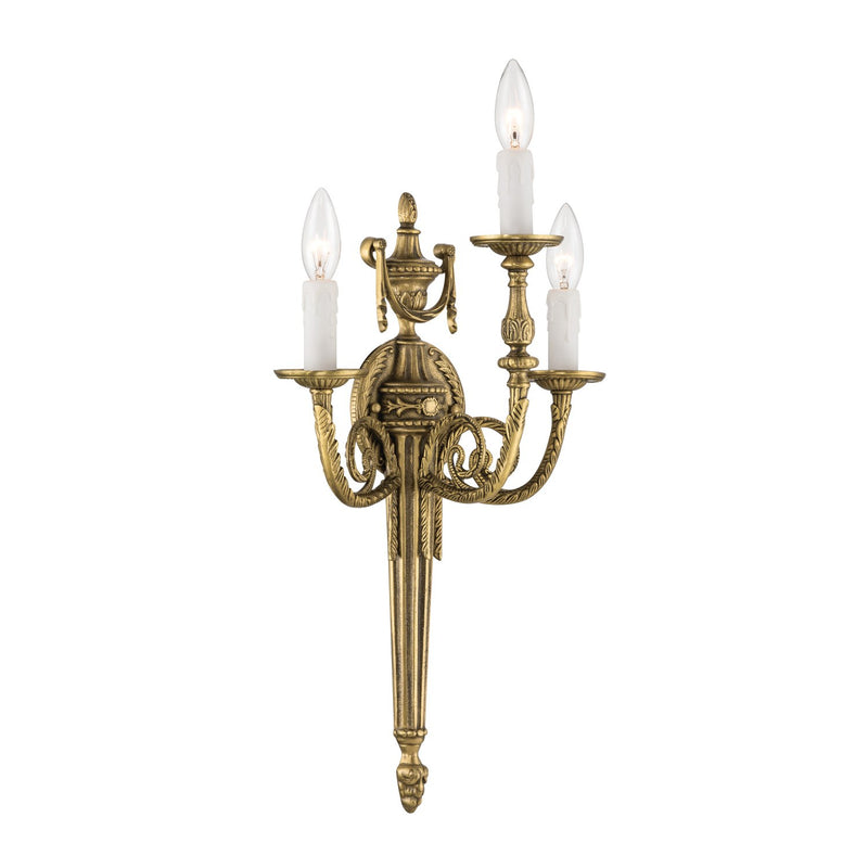 Loxley 3 Light 12.75" Sconce in Matte Brass