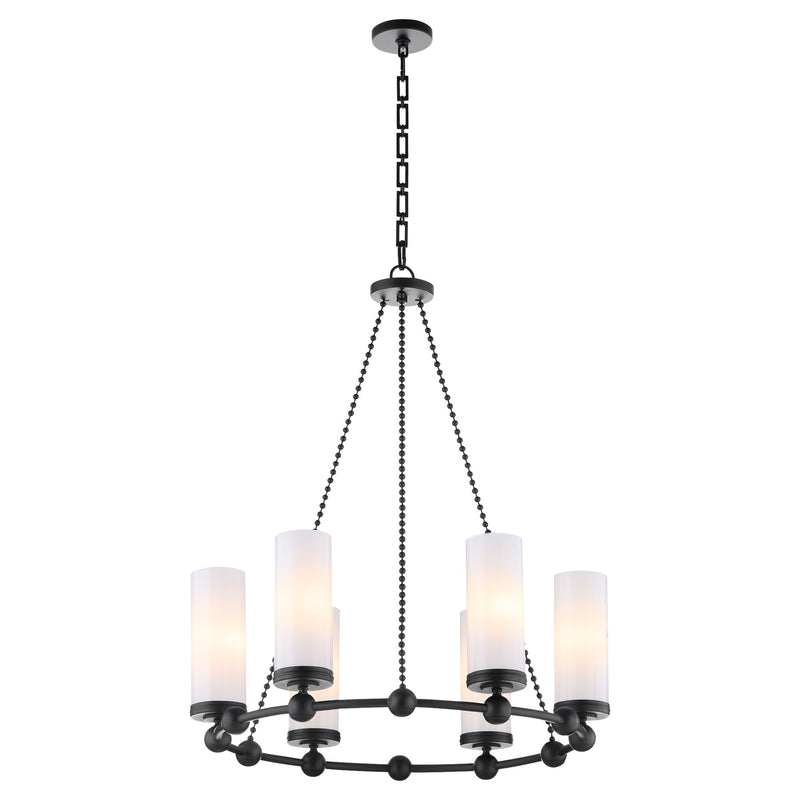 Lee Boulevard 2.0 6 Light Chandelier in Matte Black