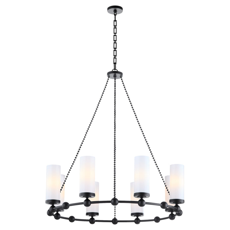 Lee Boulevard 2.0 8 Light Chandelier in Matte Black