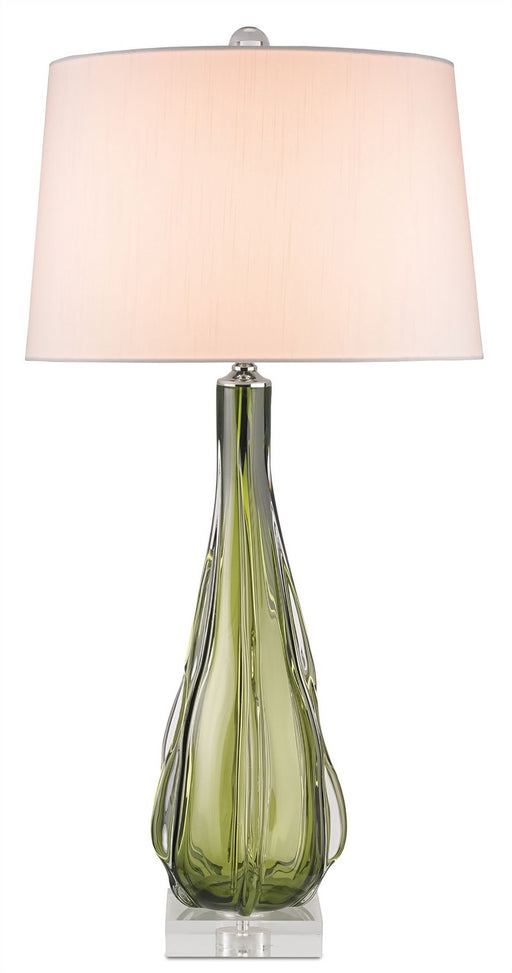 Zephyr Table Lamp in Green/Clear