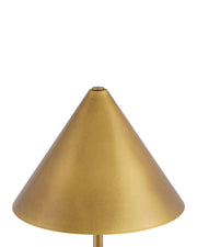 Journey Cordless Table Lamp in Green / Painted Antique Brass