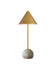 Journey Cordless Table Lamp in Natural / Painted Antique Brass
