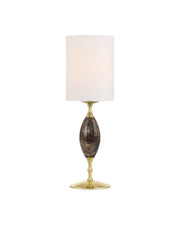 Marche Cordless Table Lamp in Brown / Polished Brass