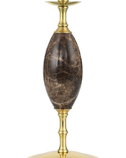 Marche Cordless Table Lamp in Brown / Polished Brass