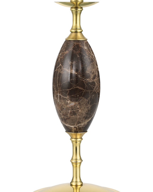 Marche Cordless Table Lamp in Brown / Polished Brass