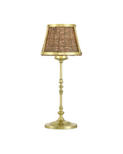 Deauville Cordless Table Lamp in Natural / Polished Brass