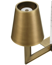 Pilote Cordless Table Lamp in Natural / Polished Antique Brass